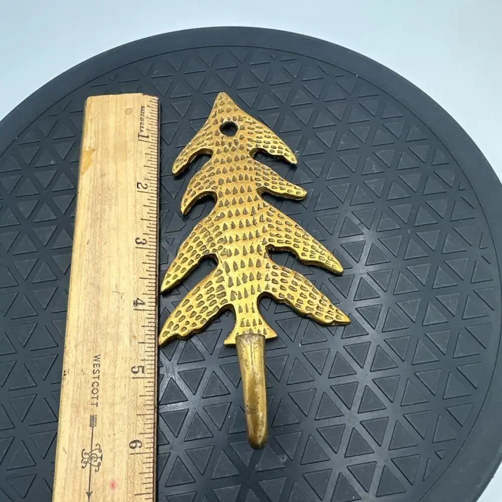 Brass Tree Wall Hook Coat Key Stocking Wreath Everyday Tree Shaped Hook